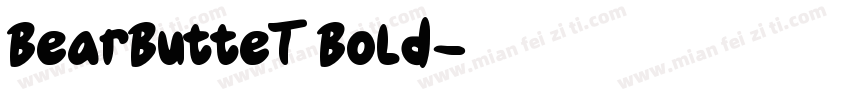 BearButteT Bold字体转换